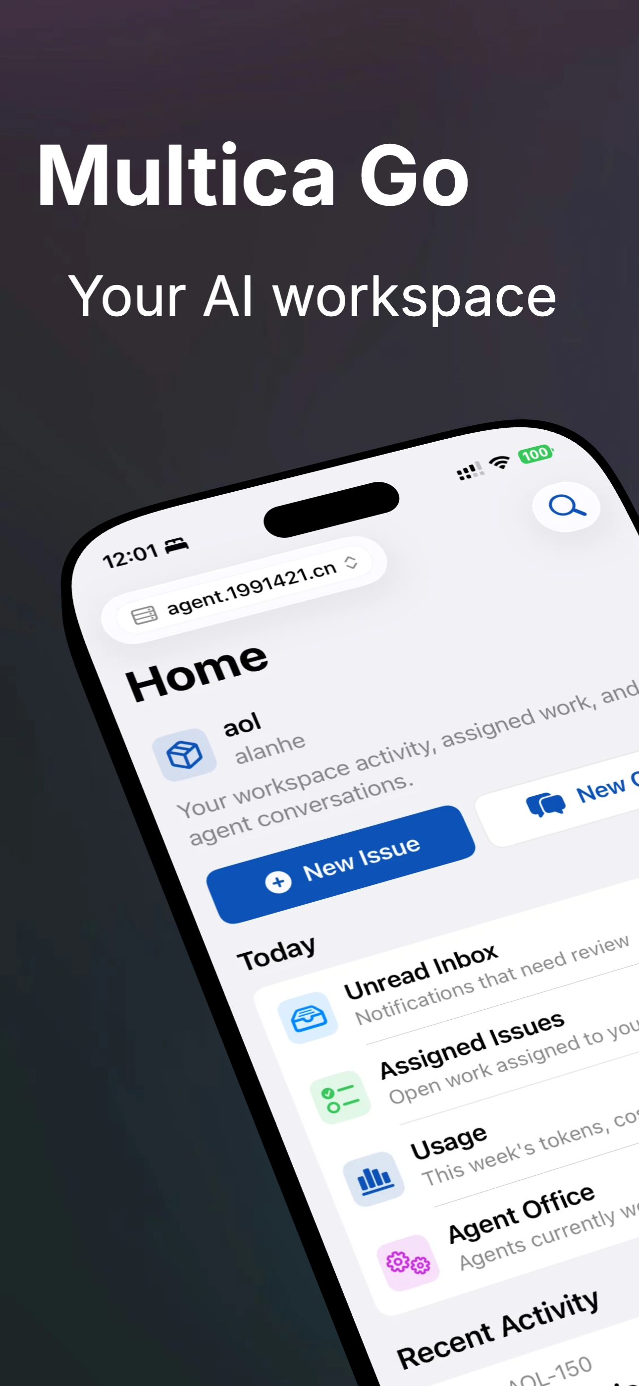 Multica Go inbox overview